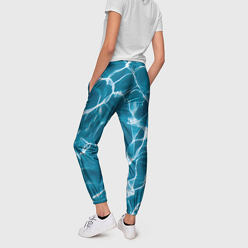 Женские брюки Кристально чистая вода / 3D-принт – фото 4