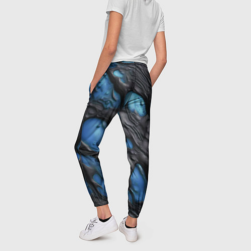 Женские брюки Синяя текучая субстанция / 3D-принт – фото 4