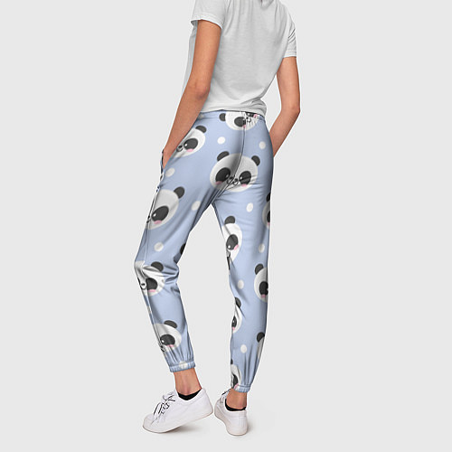 Женские брюки Милая мультяшная панда / 3D-принт – фото 4