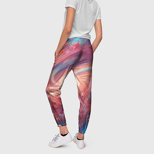 Женские брюки Галактика в спирали / 3D-принт – фото 4