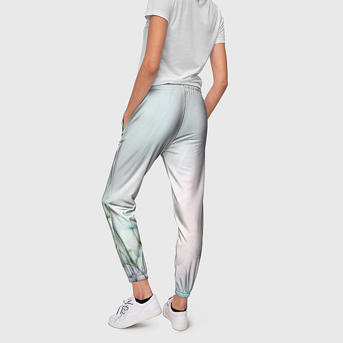 Женские брюки Цветочный восход / 3D-принт – фото 4