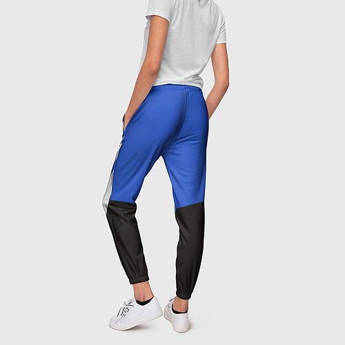 Женские брюки Олимпийка 90х - полоски / 3D-принт – фото 4