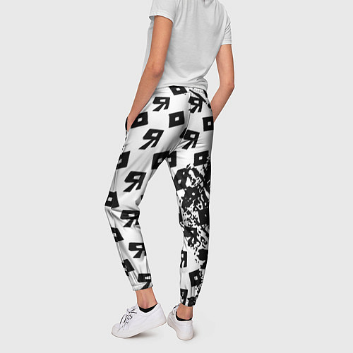 Женские брюки Roblox pattern game black / 3D-принт – фото 4