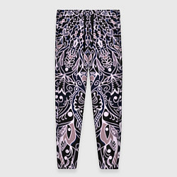 Брюки женские Мандала сине-розовый, цвет: 3D-принт