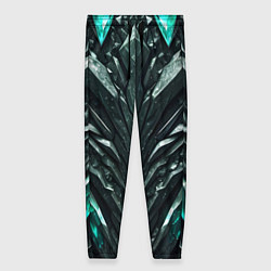 Брюки женские Зелёная малахитовая броня, цвет: 3D-принт