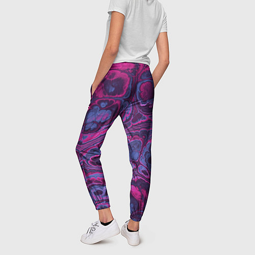 Женские брюки Абстрактный разноцветный узор / 3D-принт – фото 4