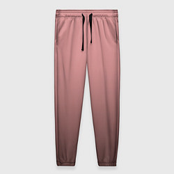 Женские брюки Пыльно-розовый градиент