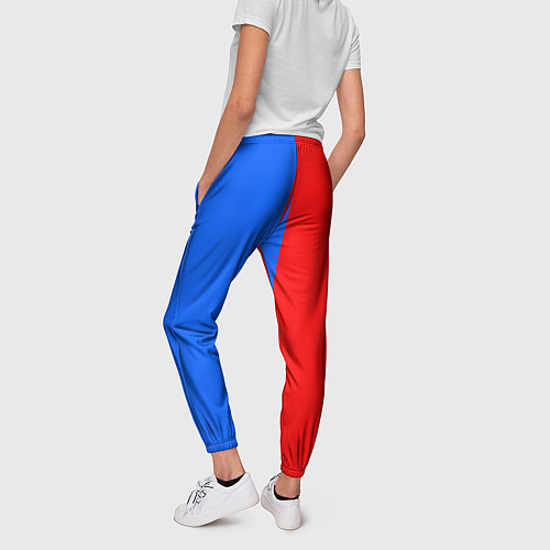 Женские брюки Тхэквондо синий и красный / 3D-принт – фото 4