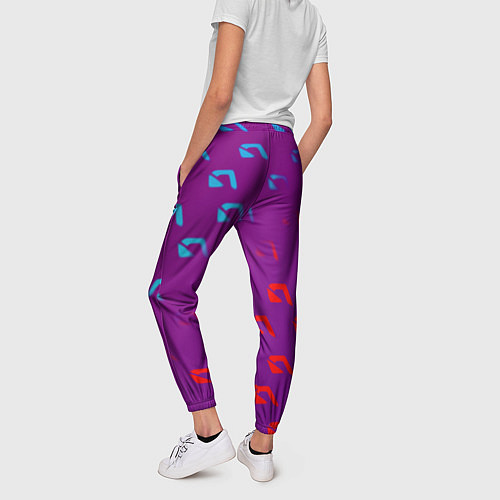Женские брюки НФС лого градиент текстура / 3D-принт – фото 4