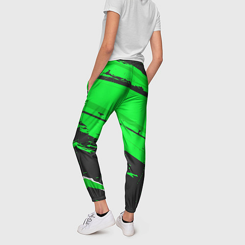 Женские брюки Lyon sport green / 3D-принт – фото 4