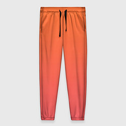 Женские брюки Градиент оранжево-розовый