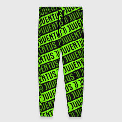 Брюки женские Juventus green pattern sport, цвет: 3D-принт