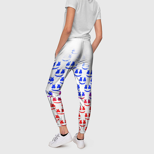 Женские брюки Marshmello russia color / 3D-принт – фото 4