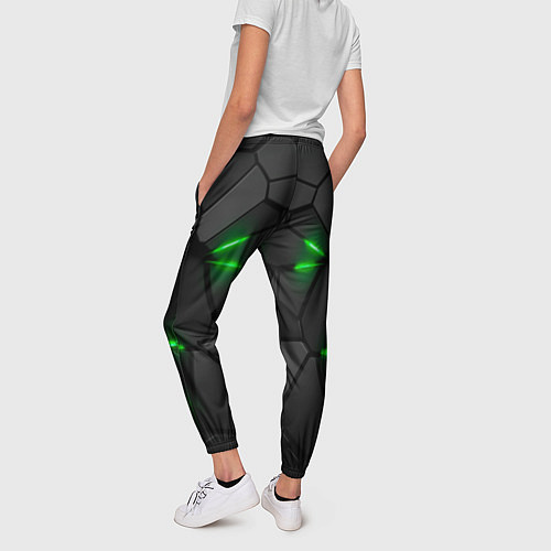 Женские брюки Броня в стиле киберпанка в виде плит / 3D-принт – фото 4