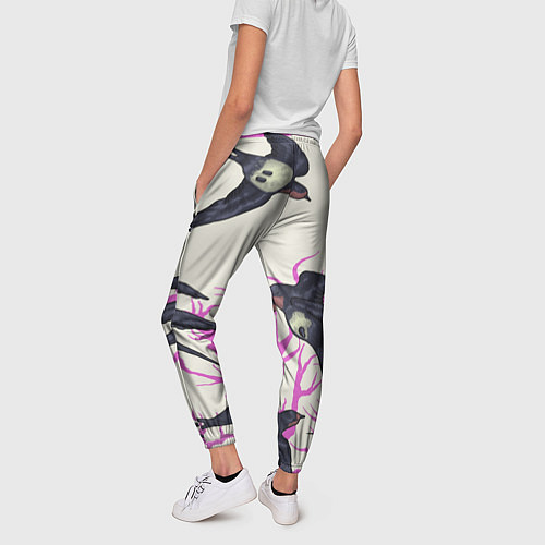 Женские брюки Migratory birds / 3D-принт – фото 4