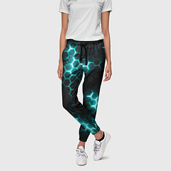 Брюки женские Дед спейс - текстура нанокостюма, цвет: 3D-принт — фото 2