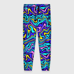 Брюки женские Psychedelic multicolored pattern, цвет: 3D-принт