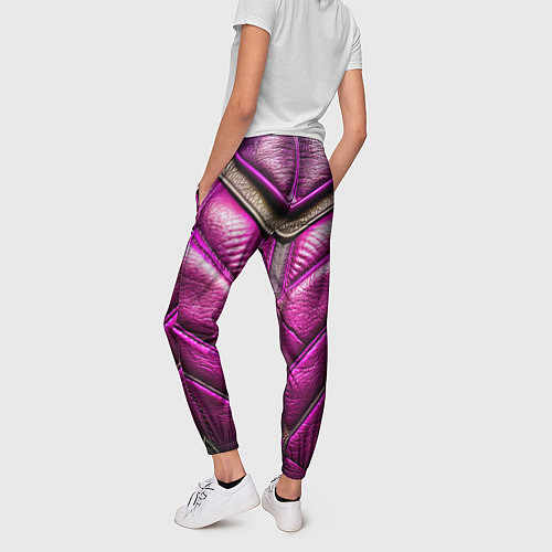 Женские брюки Текстурная кожа в космическом стиле / 3D-принт – фото 4