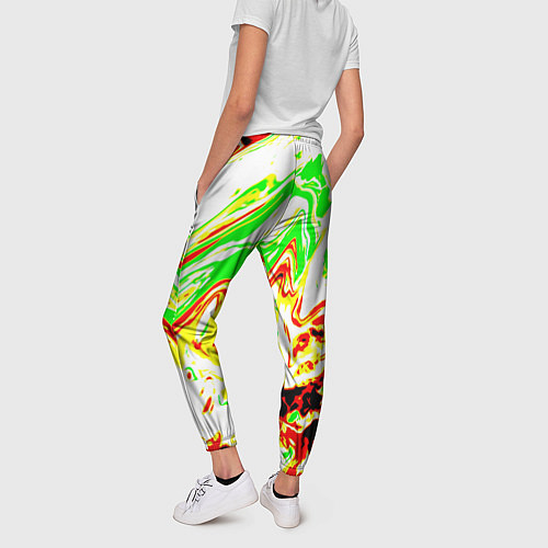 Женские брюки Кислотные краски / 3D-принт – фото 4