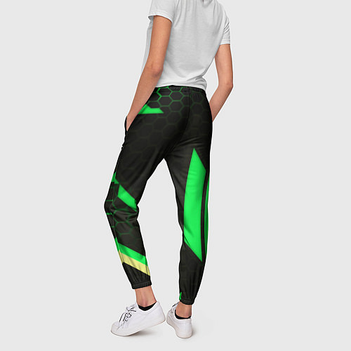 Женские брюки Dead by daylight geometry pattern / 3D-принт – фото 4