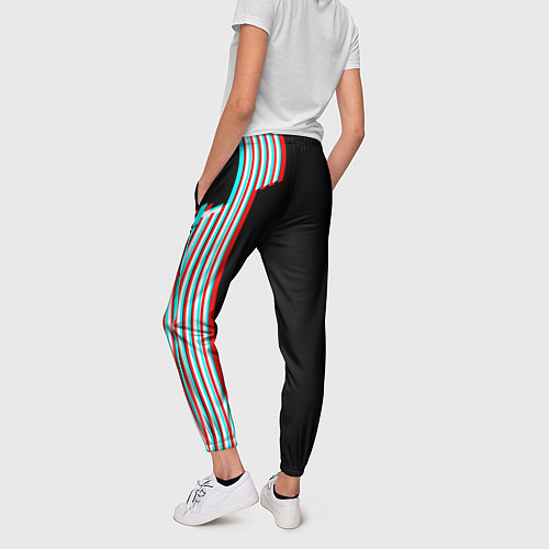 Женские брюки Roblox glitch line / 3D-принт – фото 4