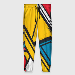 Брюки женские Загаражное граффити, цвет: 3D-принт