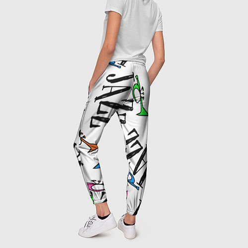 Женские брюки Just jazz in color / 3D-принт – фото 4