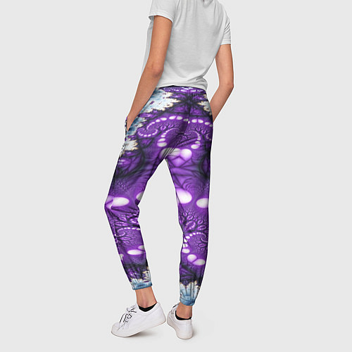 Женские брюки Абстрактная иллюзия текстура / 3D-принт – фото 4