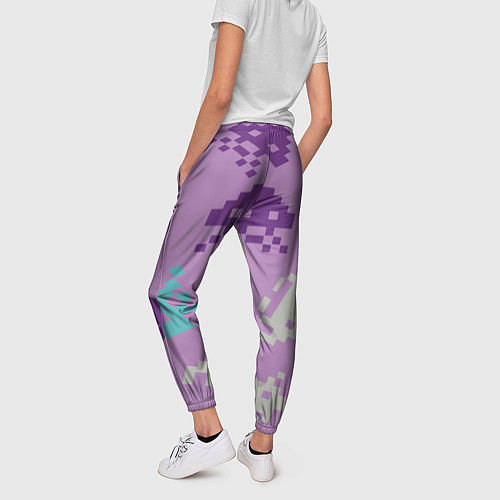 Женские брюки Пиксели / 3D-принт – фото 4