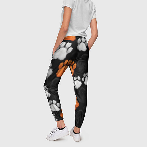 Женские брюки Мохнатые лапки / 3D-принт – фото 4
