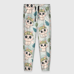 Женские брюки Кошачий камуфляж каваи