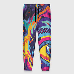 Брюки женские Глаза вселенной, цвет: 3D-принт