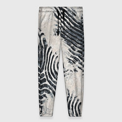 Брюки женские Текстура гранж - абстрактные линии, цвет: 3D-принт
