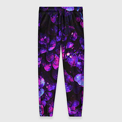 Брюки женские Флуоресцентные цветы, цвет: 3D-принт