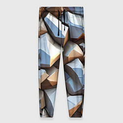 Брюки женские Каменно металлическая абстракция, цвет: 3D-принт
