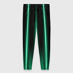 Брюки женские Neon turquoise, цвет: 3D-принт