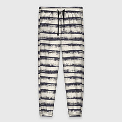 Брюки женские Тёмные полосы на светлом, цвет: 3D-принт