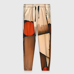 Брюки женские Фрагментированная композиция, цвет: 3D-принт