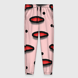 Брюки женские Круги маркер - паттерн, цвет: 3D-принт