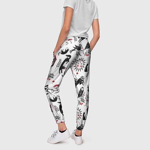 Женские брюки Русские сказки / 3D-принт – фото 4