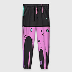 Брюки женские Стекающая краска текстура, цвет: 3D-принт