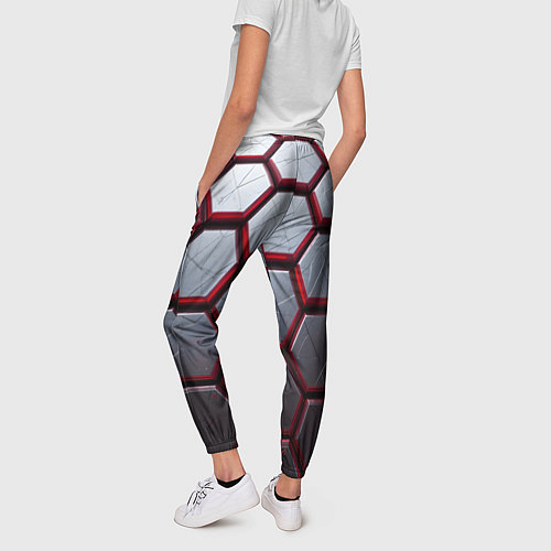 Женские брюки Металлический бронежилет / 3D-принт – фото 4