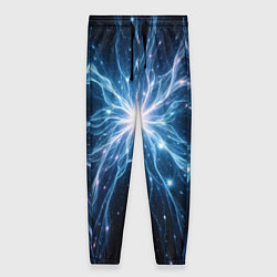 Брюки женские Всплеск света и звезды - космическая абстракция, цвет: 3D-принт