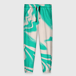 Женские брюки Color white turquoise