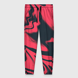 Брюки женские Color black red, цвет: 3D-принт
