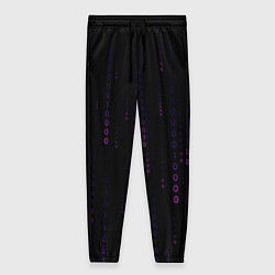 Брюки женские Color black pink, цвет: 3D-принт