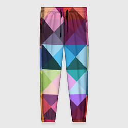 Брюки женские Цветные квадраты, цвет: 3D-принт
