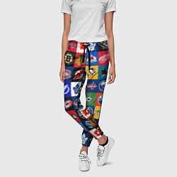Брюки женские Команды НХЛ разноцветные, цвет: 3D-принт — фото 2