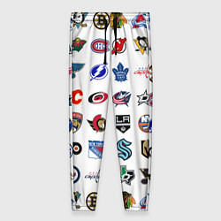 Женские брюки Команды НХЛ на белом фоне
