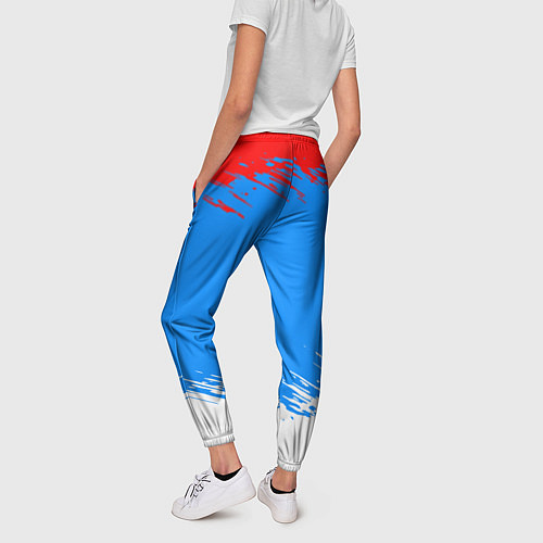 Женские брюки Патриот - флаг / 3D-принт – фото 4